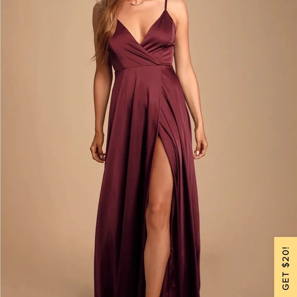 Burgundy Maxi Lulus Perfect Opportunity Maxi Dress Stunning Excellence  Burgundy Off-the-Shoulder Maxi Dress